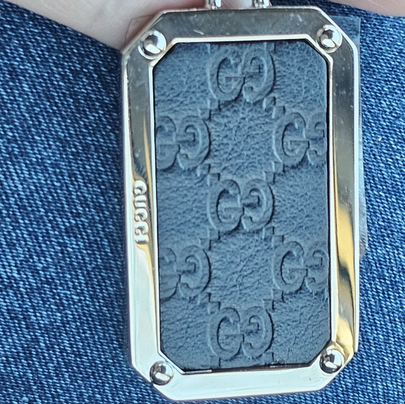 Gucci GG Leather keychain microguccissma New! - Picture 3 of 13